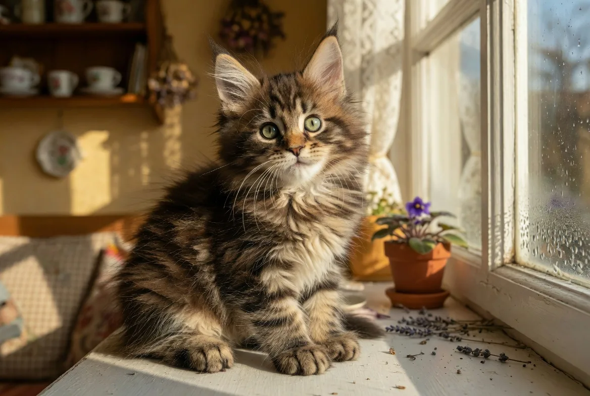 Thor โ Red Tabby Polydactyl Maine Coon kitten