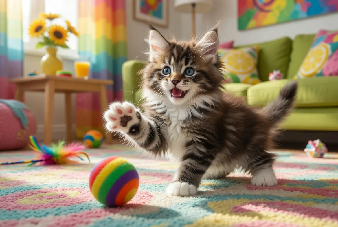 Atlas โ Brown Mackerel Maine Coon kitten